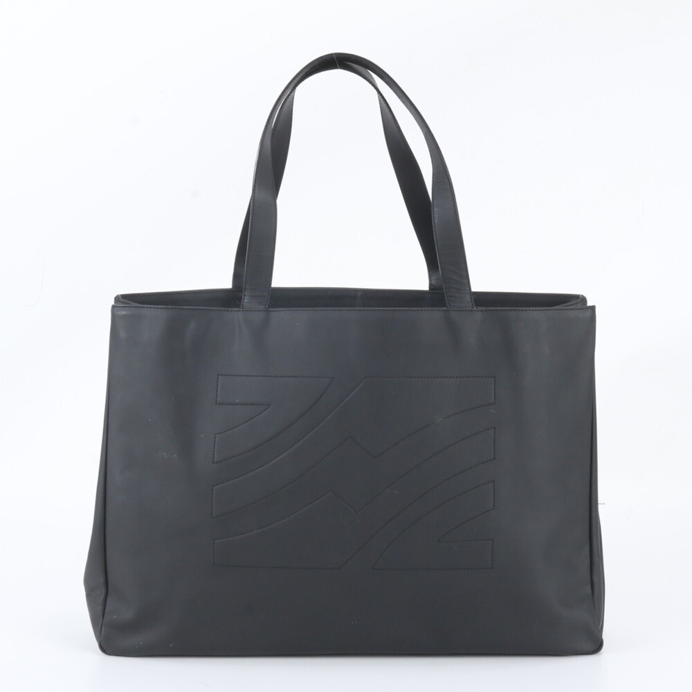 Salvatore Ferragamo Logo Leather Tote Bag Shoulder Business for Men